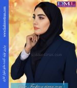 مقنعه سرمه ای نقاب سرمه ای کد 47 - Image 3