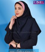 مقنعه با نقاب صورتی کد 47