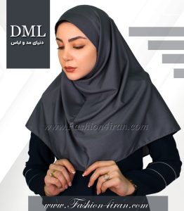 مقنعه طوسی نقاب طوسی کد 47