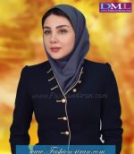 مقنعه طوسی نقاب طوسی کد 47 - Image 2