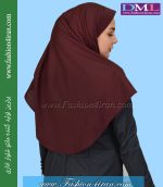 مقنعه زرشکی نقاب زرشکی کد 47 - Image 3