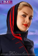 مقنعه فرم نیم دراپه کد 50 با حریر قرمز - Image 2