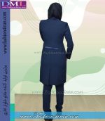 مانتو شلوار فیونا سرمه ای ساتن سرمه ای کد 52 - Image 5