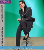 مانتو شلوار فیونا طوسی نقره ای کد 52