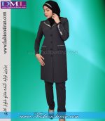 مانتو شلوار فیونا طوسی نقره ای کد 52 - Image 5