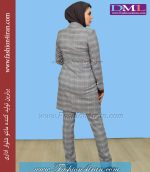 کت تک چهارخانه دکمه مشکی کد 53