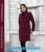 کت شلوار زنانه کرپ زرشکی کد 53