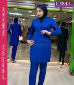 کت شلوار اداری فاستونی ترک آبی کد 53 - Image 4
