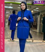 کت شلوار اداری فاستونی ترک آبی کد 53 - Image 2