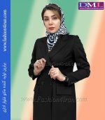 مانتو شلوار فیونا سرمه ای تیره کد 53