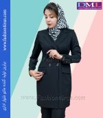 مانتو شلوار فیونا مشکی کد 53 - Image 3