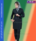 مانتو شلوار فیونا مشکی کد 53 - Image 2