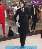 کت شلوار زنانه کرپ مشکی کد 53 - Image 7