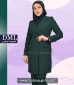 کت شلوار زنانه کرپ سبز کد 53