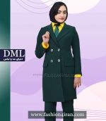 کت شلوار زنانه کرپ سبز کد 53