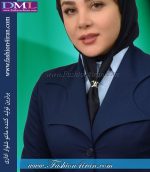 مانتو شلوار فیونا سرمه ای روشن کد 55 - Image 2