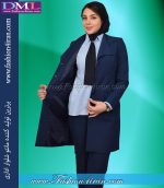 مانتو شلوار فیونا سرمه ای روشن کد 55 - Image 6