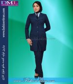 مانتو شلوار فیونا سرمه ای روشن کد 55 - Image 3