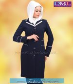 مانتو شلوار اداری کرپ سرمه‌ای کد‌63 - Image 3