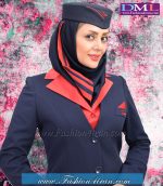 مانتو شلوار فیونا یقه قرمز کد 66 - Image 3