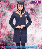 مانتو شلوار فیونا یقه طلایی کد 66 - Image 3