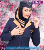 مانتو شلوار فیونا یقه طلایی کد 66