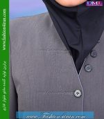 مانتو شلوار فیونا طوسی روشن کد 74 - Image 4