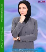 مانتو شلوار فیونا طوسی روشن کد 74 - Image 3