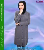 مانتو شلوار فیونا طوسی روشن کد 74 - Image 2