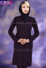 مانتو شلوار کد 74 سوپر فیونا بادمجانی - Image 3