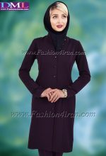 مانتو شلوار کد 74 سوپر فیونا بادمجانی - Image 2