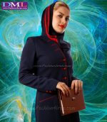 مانتو شلوار فیونا ساتن قرمز کد 74