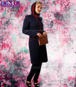 مانتو شلوار فیونا ساتن قرمز کد 74 - Image 2