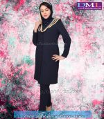 مانتو شلوار فیونا سرمه ای تیره کد 74 - Image 4