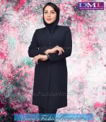 مانتو شلوار فیونا سرمه ای تیره کد 74 - Image 3