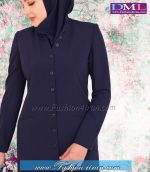 مانتو شلوار فیونا سرمه ای روشن کد 74