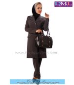 مانتو شلوار اداری فیونا طوسی کد 83 - Image 3