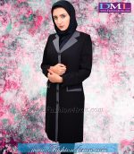 مانتو شلوار فیونا مشکی کد 85 - Image 5