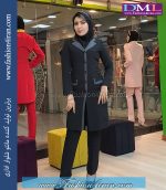 مانتو شلوار فیونا مشکی کد 85 - Image 3