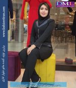 مانتو شلوار فیونا مشکی کد 85 - Image 2