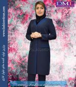 مانتو شلوار فیونا سرمه ای تیره کد 85 - Image 5