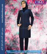 مانتو شلوار فیونا سرمه ای تیره کد 85 - Image 3