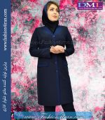 مانتو شلوار فیونا سرمه ای تیره کد 85 - Image 2