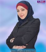 مقنعه توربان حریر زرشکی کد 9 - Image 2