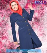 مانتو شلوار فیونا سرمه ای روشن کد 95 - Image 3