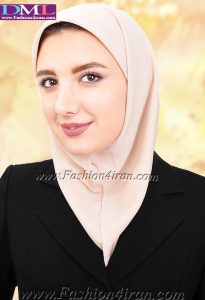 مقنعه کرپ کد 11 کرم
