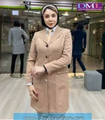 مانتو شلوار کرپ کرم کد 96