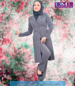 مانتو شلوار فیونا طوسی کد 96