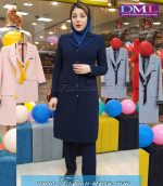 مانتو شلوار اداری کد 96 کرپ سرمه ای - Image 2