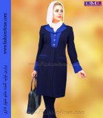 مانتو شلوار فیونا سرمه ای تیره آبی کد 98 - Image 4